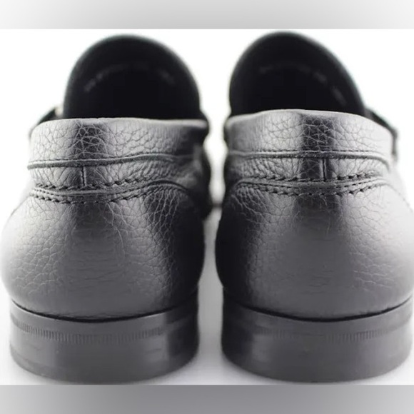Men\'s SALVATORE FERRAGAMO \'Bravo\' Nero Calf Leather Loafers Size US - 7.5-D main image 4